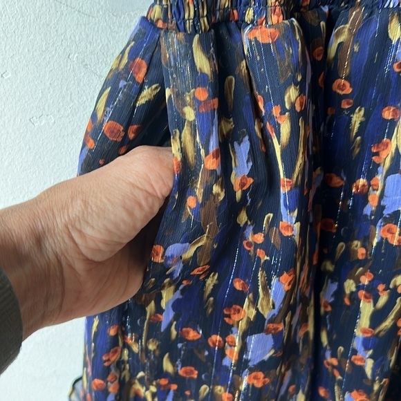 Aidan Mattox Halter Smocked Printed Dress - Picture 5 of 10